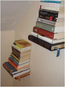 Invisible book shelf