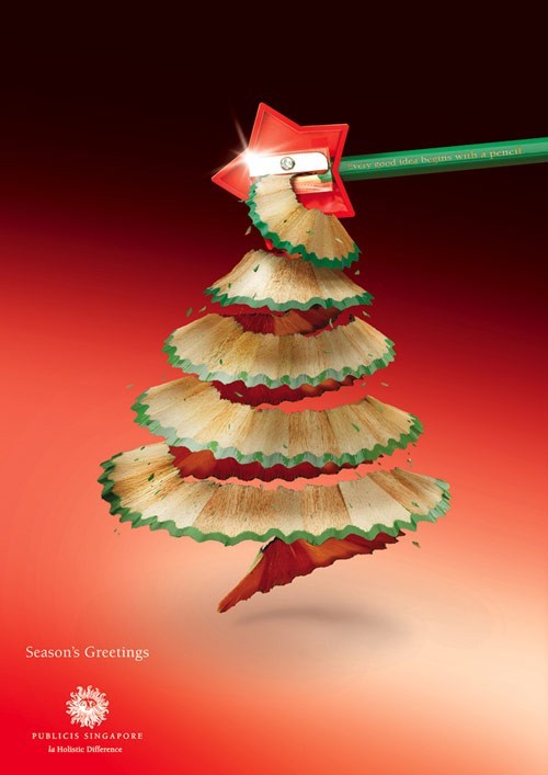 Different xmas store trees