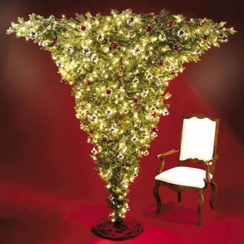 upside-down christmas tree