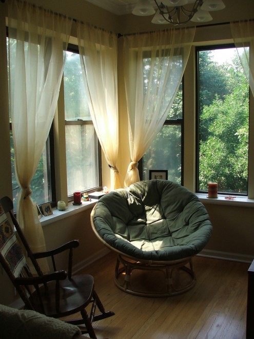 Reading place by the window