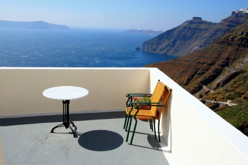 balcony with view