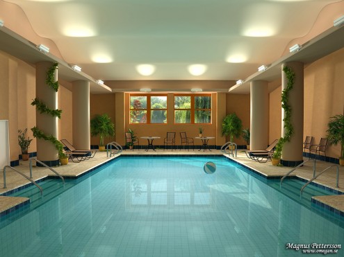 Indoor spa and pool