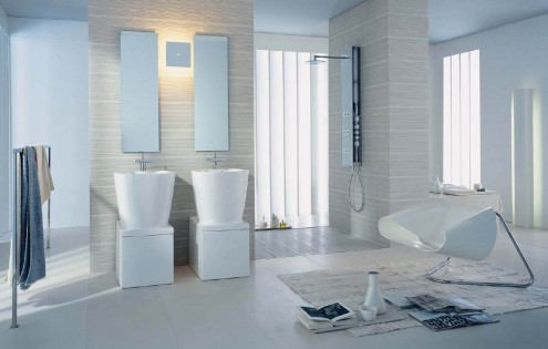 white bathroom