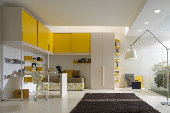 kids room yellow