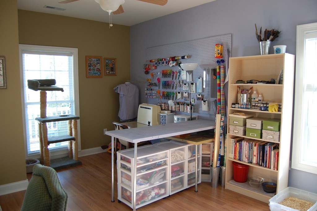 Craft Room Tour  Dream craft room, Small craft rooms, Sewing room