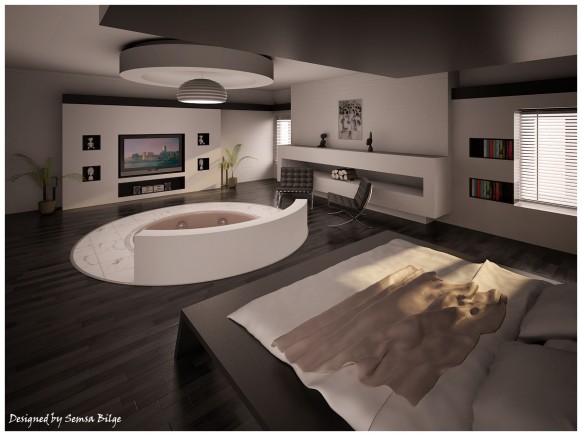 bedroom jacuzzi