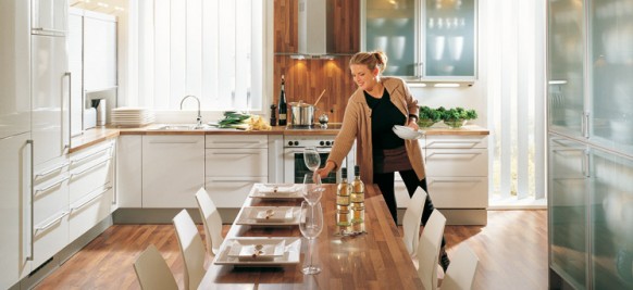 brown kitchen countertop