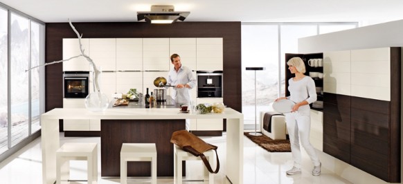 dark brown kitchen