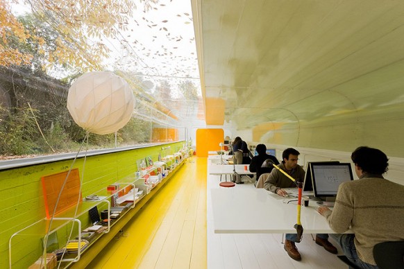 vibrant office interiors