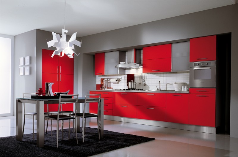 Red kitchens