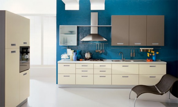 blue kitchen design