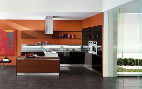 copat orange kitchen