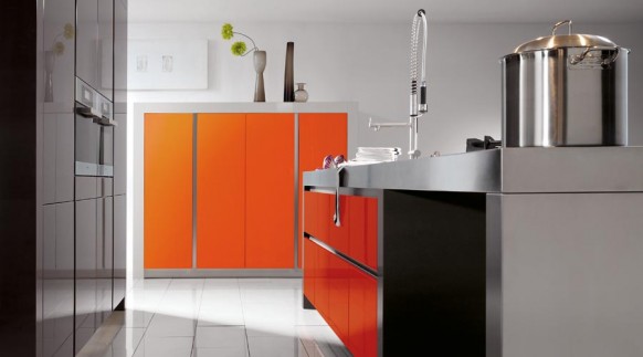 grifflos orange kitchen
