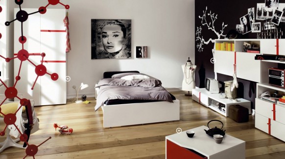 trendy teen bedroom