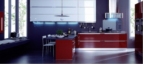 veneta cucine blue kitchen