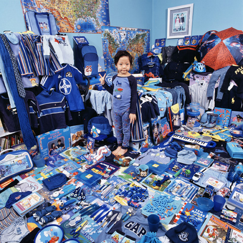 Blue themed boy's room