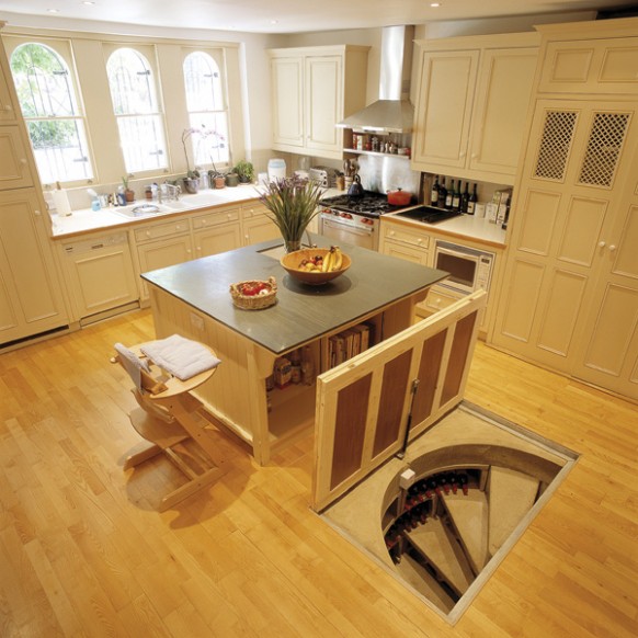 Underground wine cellar