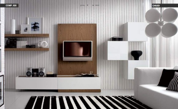 black-white-stripped-livingroom