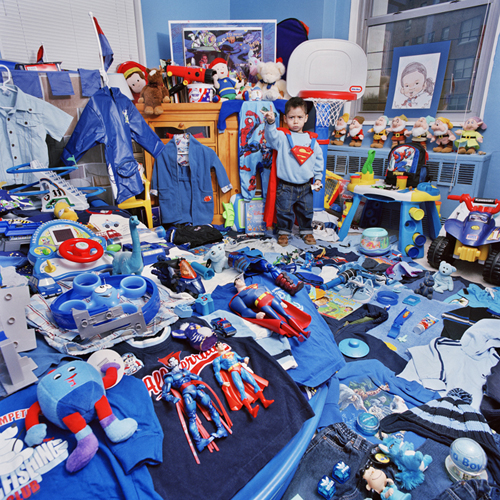 blue superman room