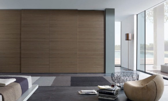 brown sliding door wardrobe