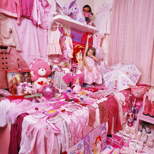 pink shy princess room