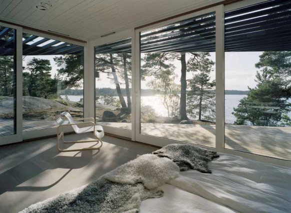 bedroom in archipelago house