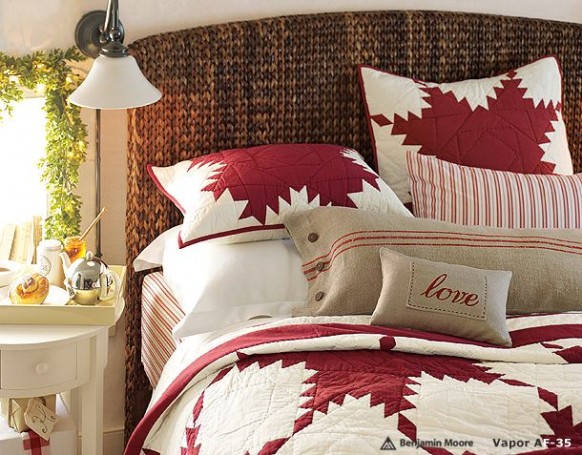 delightful bedroom for christmas