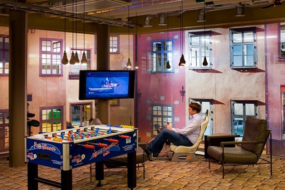 google stockholm office - games room