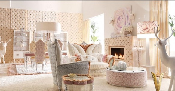 luxurious interiors-white room