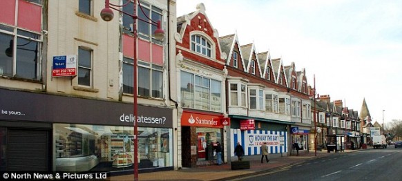 fake shop fronts during recession