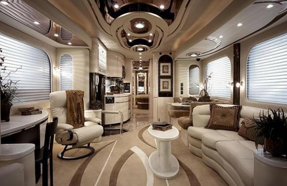 gorgeous caravan insides