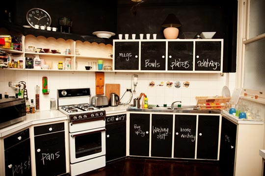 kitchen blacboard art