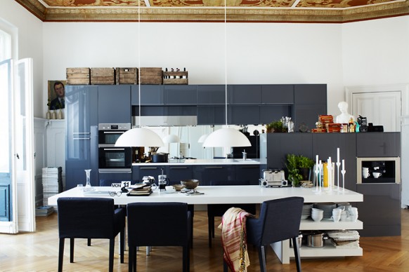 modern kitchen with storage