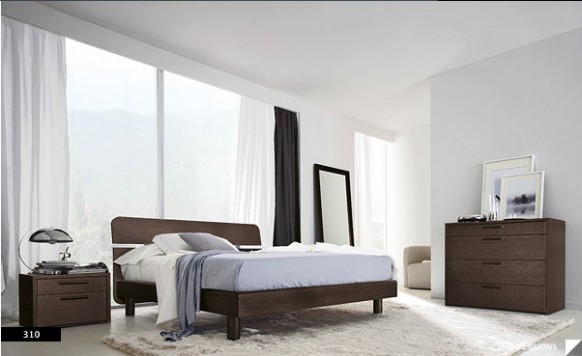 clean modern bedroom