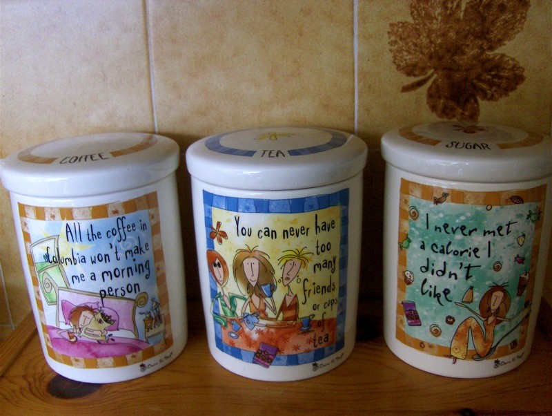 Diy tea best sale coffee sugar canisters