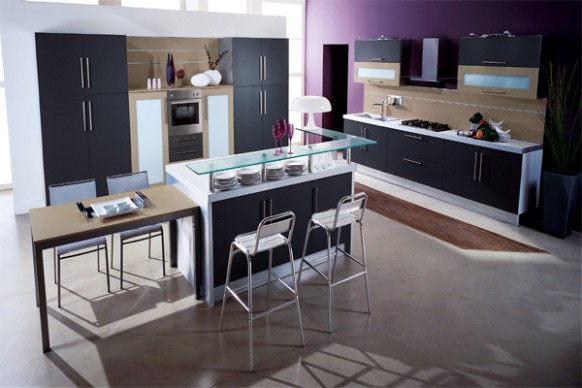 purple-colored-kitchen