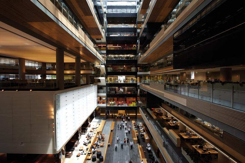 ANZ business centre main walkway atrium modern office building