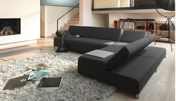 dark sofa set
