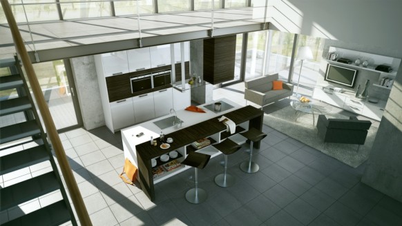 open kitchen