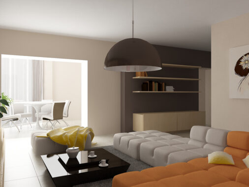 warm living room