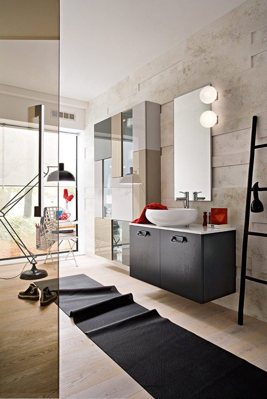 chic biege bathroom