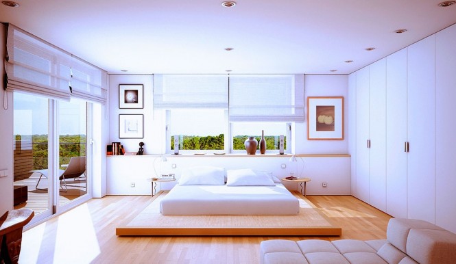 modern style bedroom