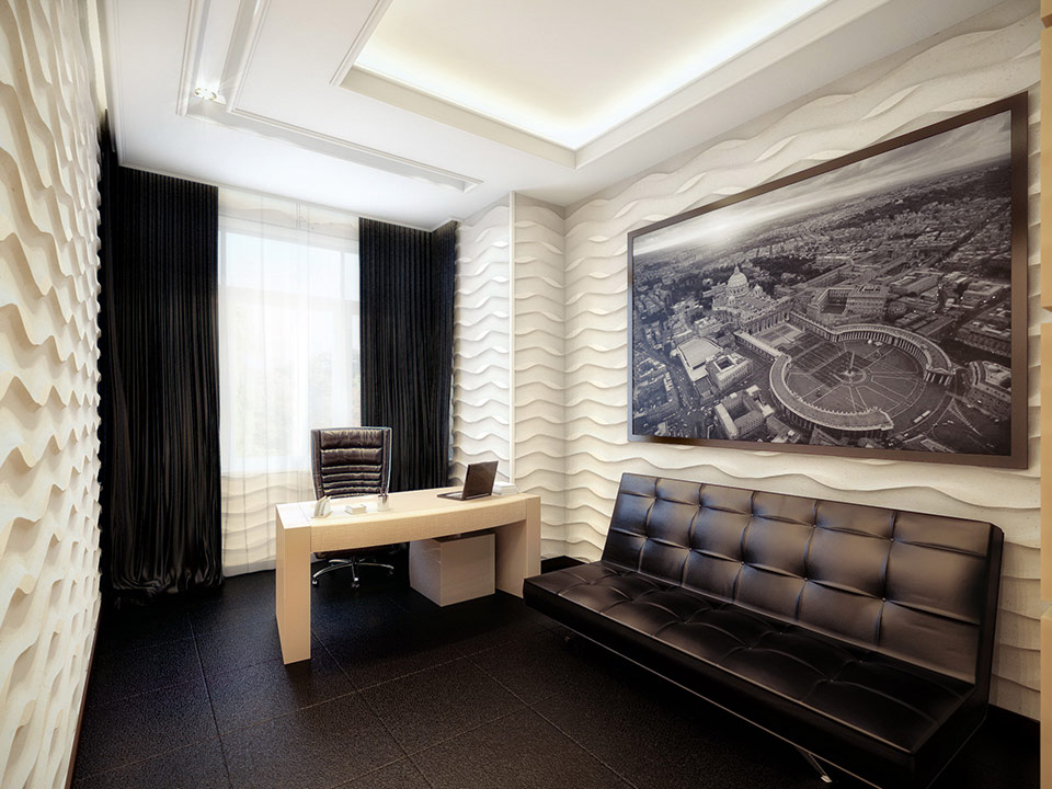white and black office | Interior Design Ideas