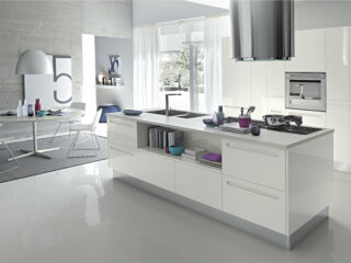 Open, Modern Kitchens with Few Pops of Color