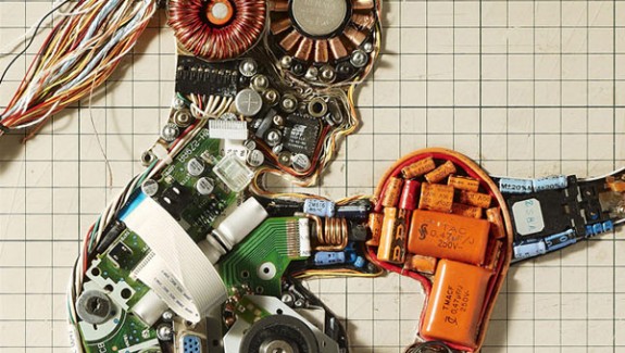 Stunning Wall Art created from Electronic Components
