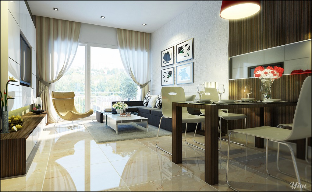 Living Room and Dining Room Space | Interior Design Ideas