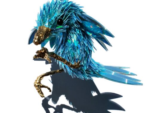 Stunning Sculptures Made from Discarded CD Fragments