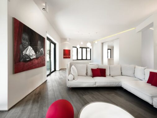 Red & White Apartment
