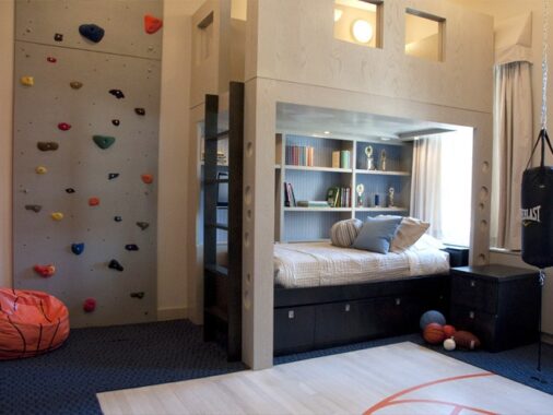 Kids Rooms: Climbing Walls and Contemporary Schemes