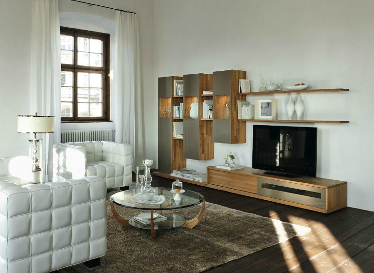 Wooden Furniture In A Contemporary Setting